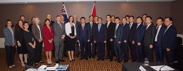 Des participants au 3e dialogue sur la sécurité au niveau de vice-ministres entre le Vietnam et l'Australie. Photo : VNA.