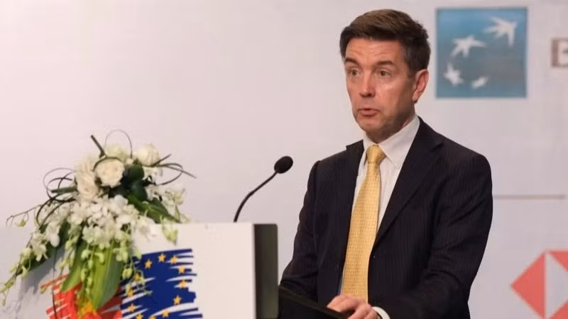 L'ambassadeur et chef de la délégation de l'UE au Vietnam, Julien Guerrier. Photo : NDEL.