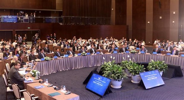 Cérémonie d'ouverture de la Semaine internationale du numérique du Vietnam 2023. Photo : VNA.