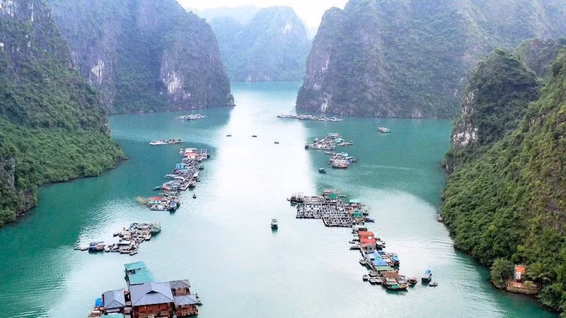 Le village de pêcheurs de Cua Van. Photo : baodantoc.vn