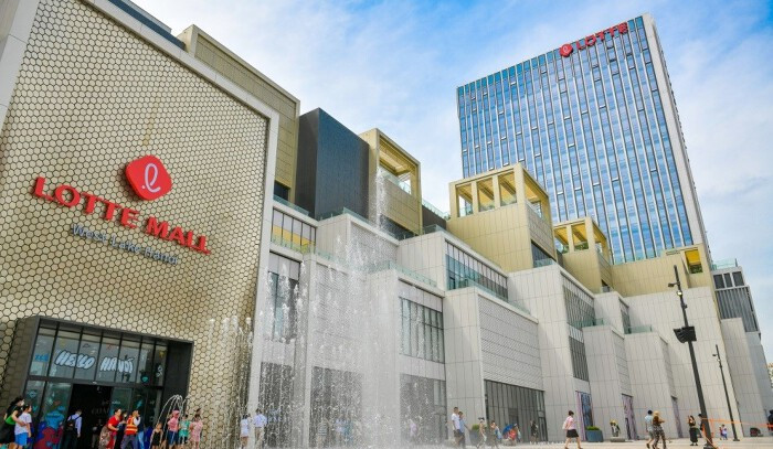 Le centre commercial Lotte Mall West Lake Hanoi situé dans l’arrondissement de Tây Hô, Hanoi. Photo : congthuong.vn