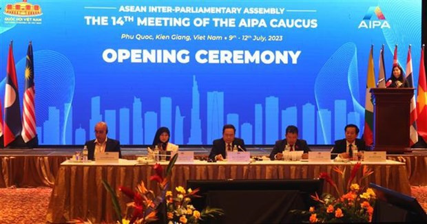 La 14e réunion du Groupe consultatif de l’Assemblée interparlementaire de l’ASEAN à Kiên Giang. Photo : VNA