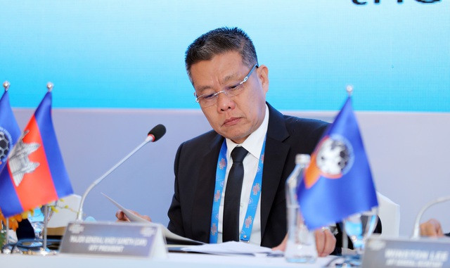 Le président de l'AFF, Khiev Sameth. Photo : toquoc.vn