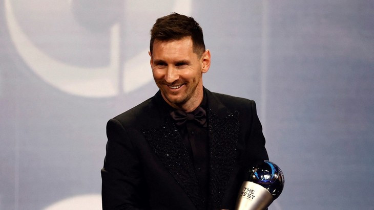 Léo Messi a remporté le trophée "The Best" de meilleur joueur de l'année 2022 de la Fifa. Photo : Reuters