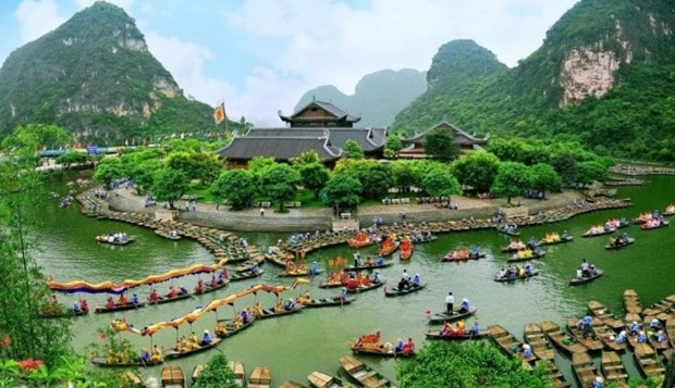 Tràng An, un site pittoresque à Ninh Binh (au Nord du Vietnam). Photo : VNA.