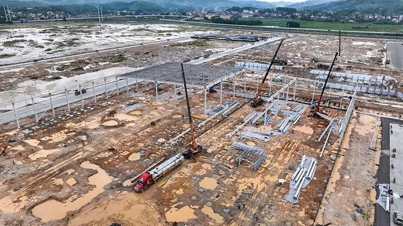 Dans le complexe thématique de l'industrie automobile et auxiliaire de Thành Công Viêt Hung dans le parc industriel Viêt Hung (province de Quang Ninh). Photo : NDEL.