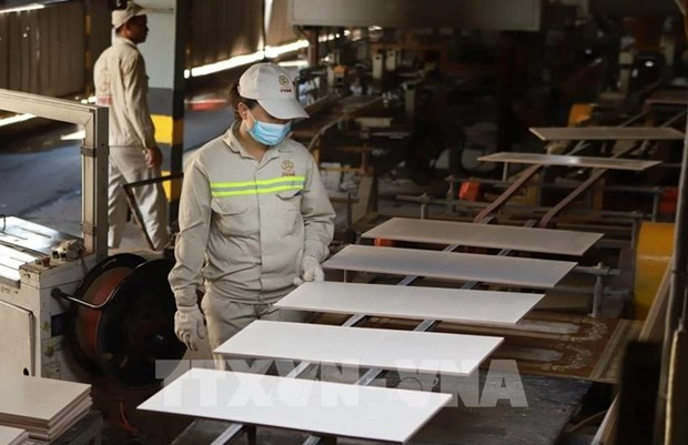Chaîne de production de la société par actions Prime Dai Viêt. Photo : VNA.