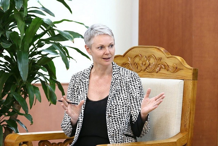 L’ambassadrice de Norvège au Vietnam, Hilde Solbakken. Photo : baoquocte.vn