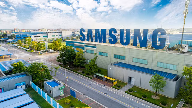 L'usine Samsung dans le parc industriel de Yên Phong I, province de Bac Ninh (au Nord). Photo : VGP.