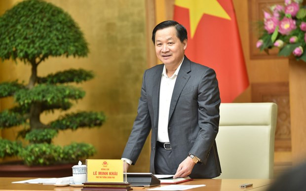 Le Vice-Premier ministre Lê Minh Khai, également chef du Comité de pilotage pour l'élaboration de la Stratégie nationale de prévention et de lutte contre la corruption pour 2030. Photo : VGP.