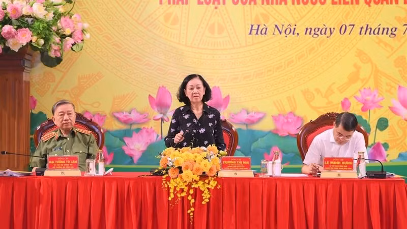 La permanente du Secrétariat du Parti, Truong Thi Mai. Photo : VNA