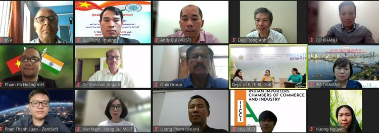 Des participants du webinaire. Photo : congthuong.vn