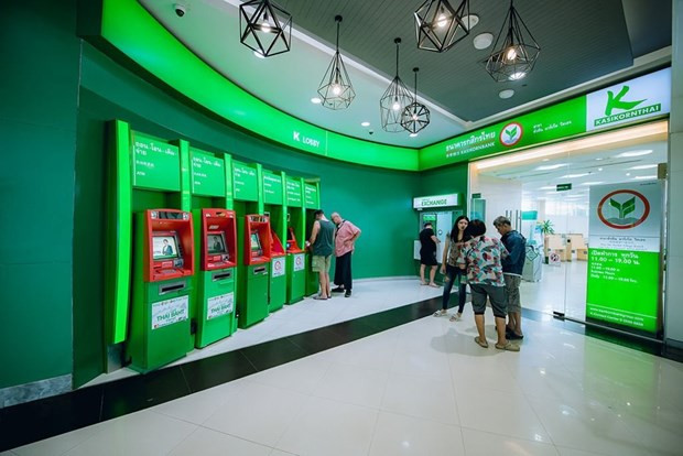 Une succursale de Kasikornbank en Thaïlande. Photo:Thaiger