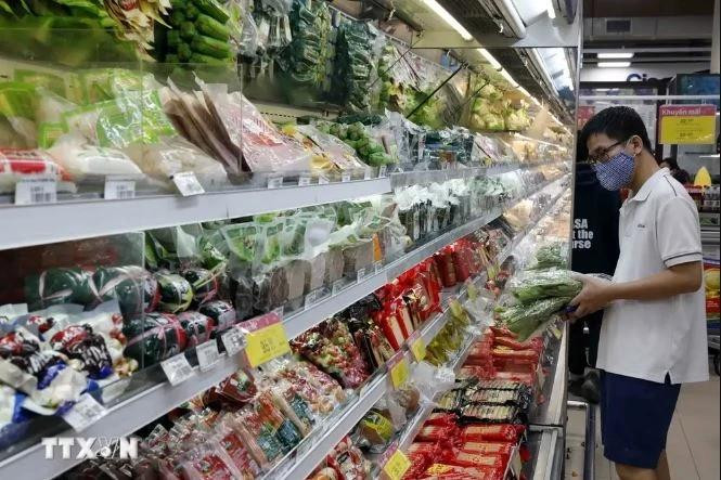 Dans un supermarché. Photo : VNA