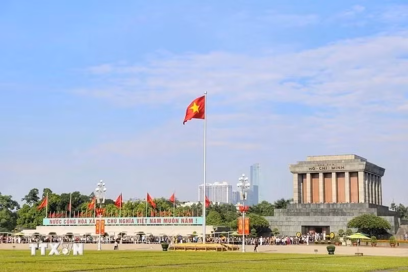 Le mausolée du Président Hô Chi Minh. Photo : VNA