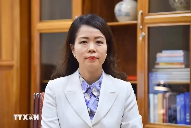 La vice-ministre vietnamien des Affaires étrangères, Nguyen Minh Hang. Photo : VNA.