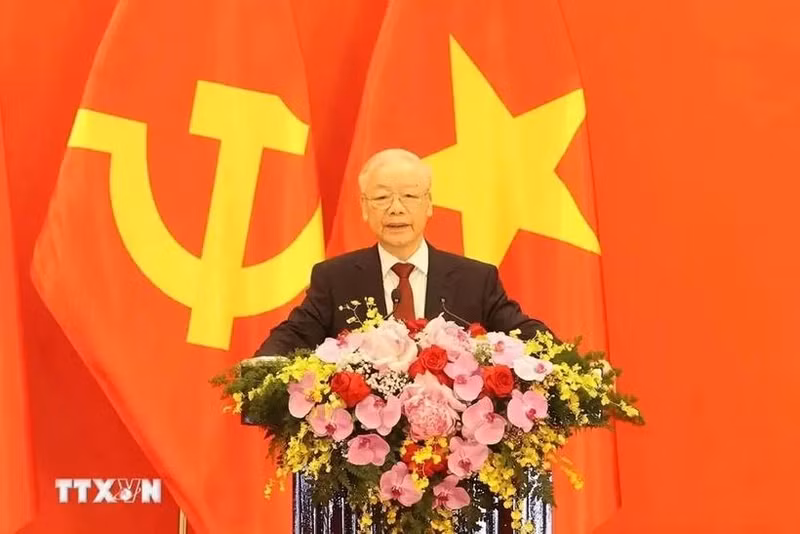 Le secrétaire général du Parti, Nguyên Phu Trong. Photo : VNA.
