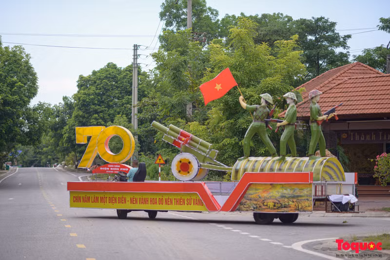 La maquette des 70 ans de victoire de Diên Biên Phu.