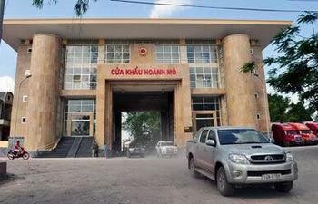 Le poste-frontière de Hoành Mô. Photo : baochinhphu.vn