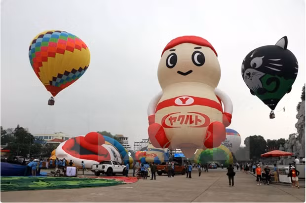 Lors du précédent festival international de montgolfières de Tuyên Quang. Photo : VNA.