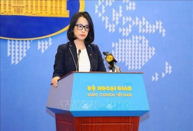 La porte-parole du ministère vietnamien des Affaires étrangères, Pham Thu Hang. Photo : VNA.