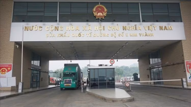 Le poste-frontière de Kim Thành. Photo : congthuong.vn