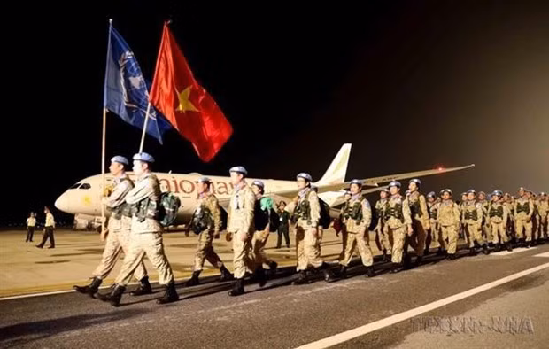 Le Vietnam participe activement aux mission de maintien de la paix de l'ONU. Photo : VNA.
