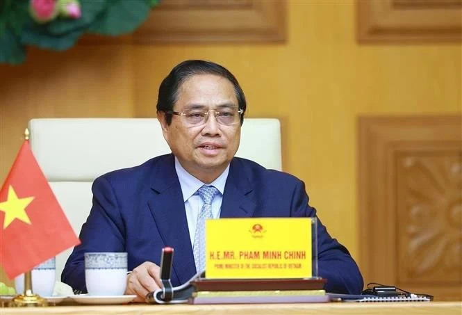Le Premier ministre Pham Minh Chinh participe à un sommet virtuel sur l'action climatique