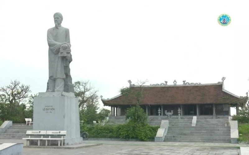  Le site commémoratif du grand érudit Le Quy Don situé dans la commune de Doc Lap, district de Hung Ha, province de Thai Binh. Photo : Service de la Culture, des Sports et du Tourisme de la province de Thai Binh.