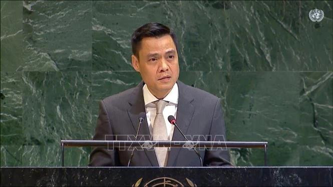 L’ambassadeur Dang Hoang Giang, chef de la Mission permanente du Vietnam auprès de l’ONU. Photo: VNA