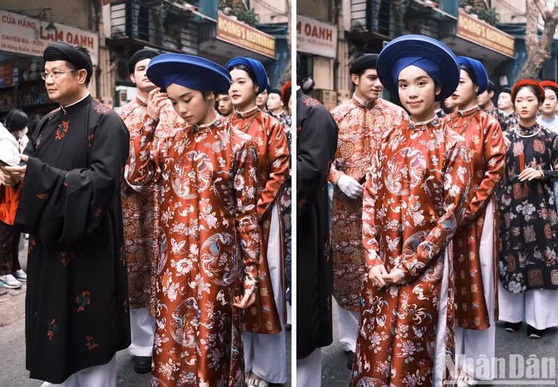 Les costumes traditionnels vietnamiens ne sont pas seulement utilisés lors d’événements, mais sont également appliqués dans l’art, le tourisme et les activités de la vie quotidienne.