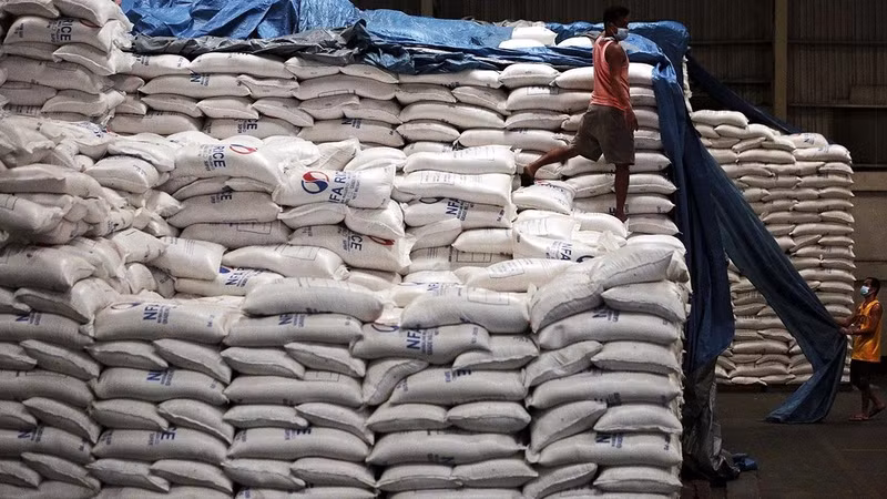 Le riz – l’une des principales exportations du Vietnam vers les Philippines. Photo : VOV.