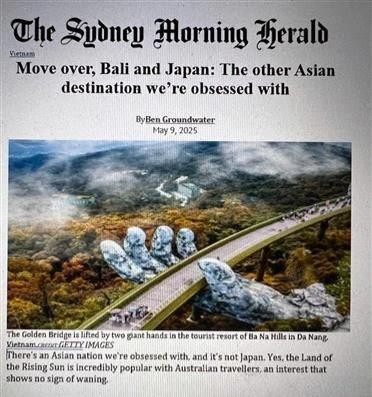 L'article publié dans le New Zealand Herald le 9 mai. Photo : VNA.