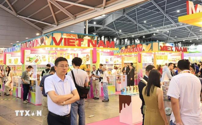 Le stand du Vietnam au salon. Photo : VNA.