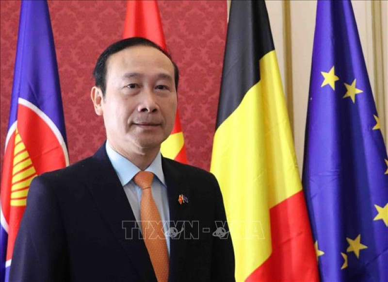 L'ambassadeur du Vietnam en Belgique, Nguyên Van Thao, chef de la délégation du Vietnam auprès de l'Union européenne (UE). Photo : VNA.