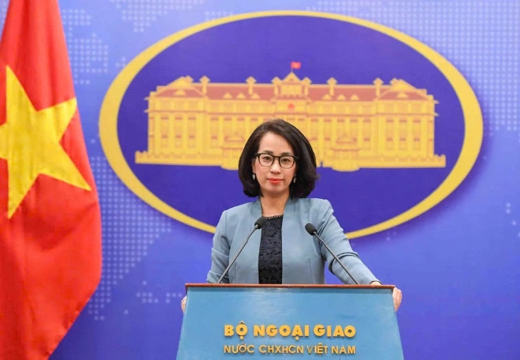 La porte-parole du ministère des Affaires étrangères, Pham Thu Hang. Photo : VNA.