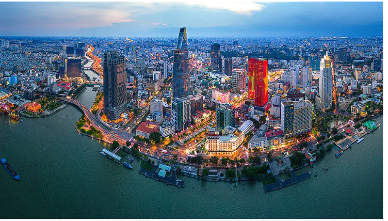 Vue de Hô Chi Minh-Ville. Hô Chi Minh-Ville a progressé de sept places dans l’Indice mondial des centres financiers cette année. Photo : VGP.