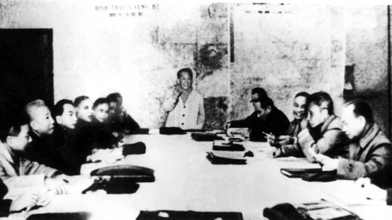 En octobre 1974, le Politburo s'est réuni pour discuter du plan stratégique de libération du Sud. Photo d'archives : VNA.