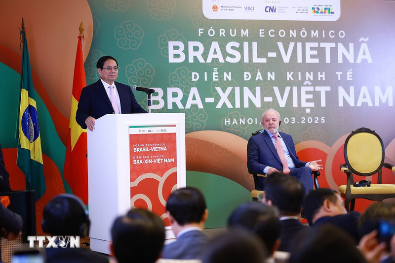 Le Forum économique Vietnam-Brésil à Hanoï. Photo : VNA.