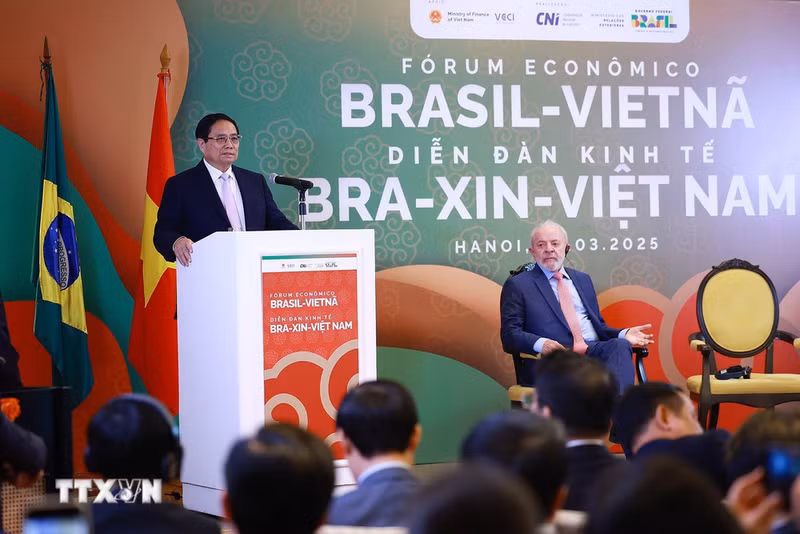 Le Forum économique Vietnam-Brésil à Hanoï. Photo : VNA.