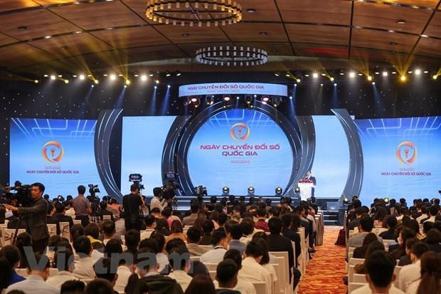 L’événement marquant la Journée nationale de la transition numérique en 2022. Photo : VNA.