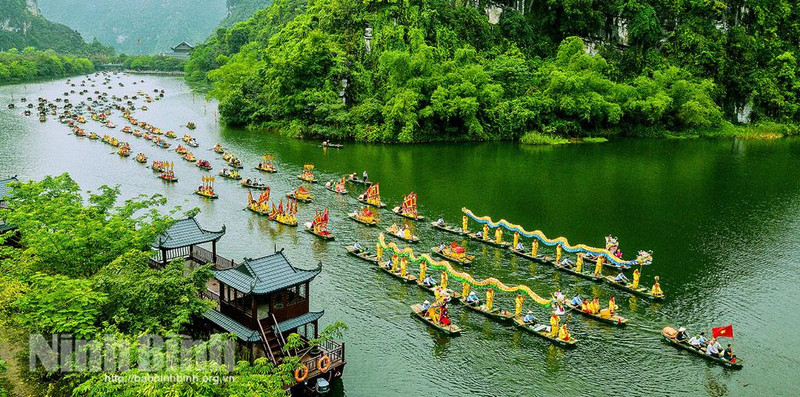 Le complexe paysager de Tràng An, dans la province de Ninh Binh. Photo : baoninhbinh.vn