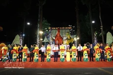 Cérémonie d'ouverture de la 46e édition du Festival floral du Printemps à Hô Chi Minh-Ville. Photo : VNA.