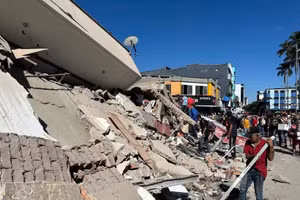 Le séisme de magnitude 7,4 sur l’échelle de Richter s’est produit dans la matinée du 10 août (heure locale), avec un épicentre situé dans le département du Chocó, à environ 313 km à l’ouest de la capitale Bogotá. Photo : VNA.