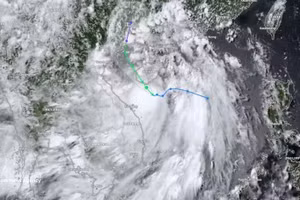 Trajectoire et position du centre du typhon Maysak à 13 h 00 le 3 juillet 2026. Photo : VNA.