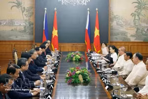 Entretien entre le secrétaire général et président vietnamien To Lam et le président Ferdinand R. Marcos Jr., à Manille, le 1er juin. Photo : VNA.