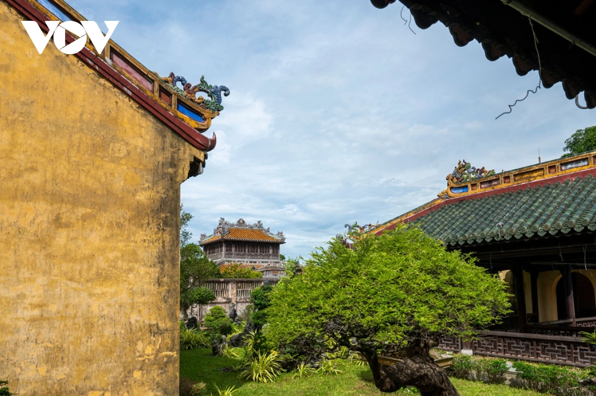 Aujourd’hui, aux côtés de la porte Ngo Mon, du palais Thai Hoa, du palais Dien Tho…, Thieu Phuong est une « parenthèse verte » qui apporte sérénité aux visiteurs et complète l’expérience de la Cité impériale de Hue – une ville qui ne se résume pas à la rivière des Parfums, au mont Ngu et au pont Truong Tien, mais qui abrite aussi des jardins impériaux. Photo : VOV. 12.png