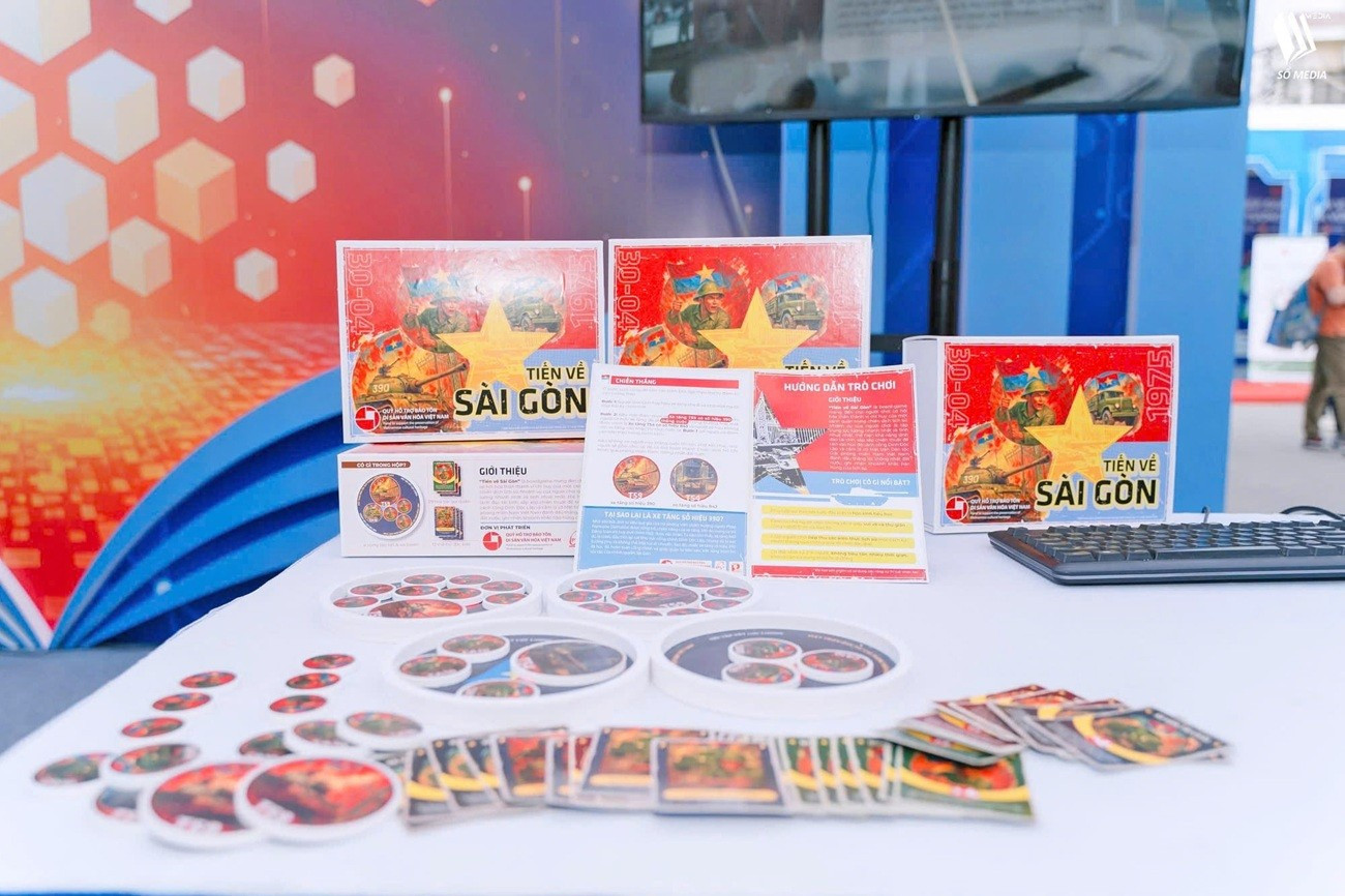Boardgame (Jeu de société) Tien ve Sai Gon (En route pour Saïgon). Photo : CDIT.