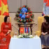 La présidente de l'Assemblée nationale du Cambodge, Samdech Khuon Sudary rencontre Nguyen Thi Thanh, vice-présidente de l'AN du Vietnam (à gauche). Photo : VNA.