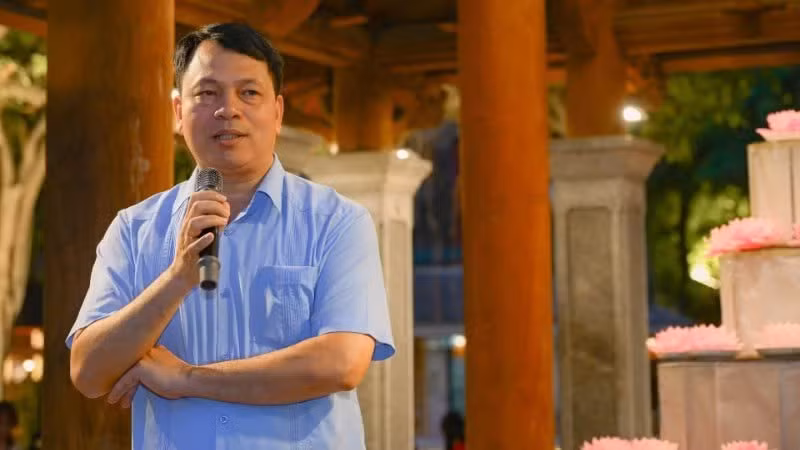 Le docteur Le Xuan Kieu prend la parole. (Photo : Bao Long)